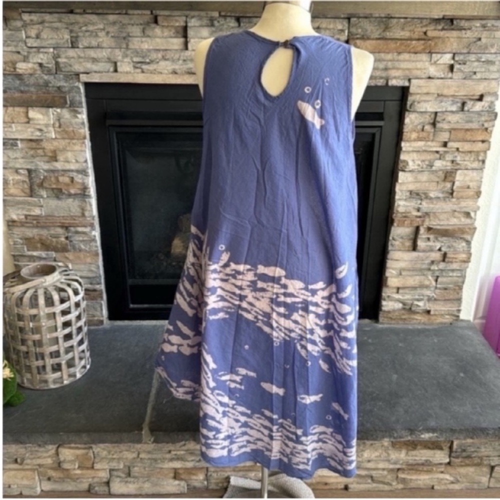 Sleeveless Scoop of Fish Scoop Neck Sundress - Picture 4 of 11
